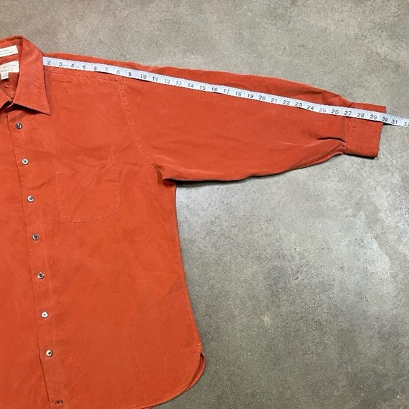 John W Nordstrom Lyocell Long Sleeve Button Up Casual Dress Shirt - Picture 8 of 9